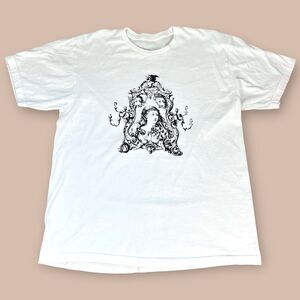 Edmunds Oast Brewing Co Charleston SC T Shirt White Gothic Baroque Style Large